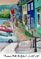 Garrison Hill, St John's, Newfoundland, Canada, Oil on Canvas